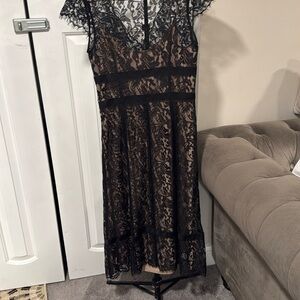 LOFT Black Long Sleeve Dress with Elegant Design